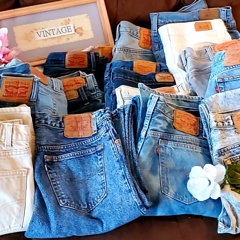 Custom Levi's distressed frayed hems cutoffs